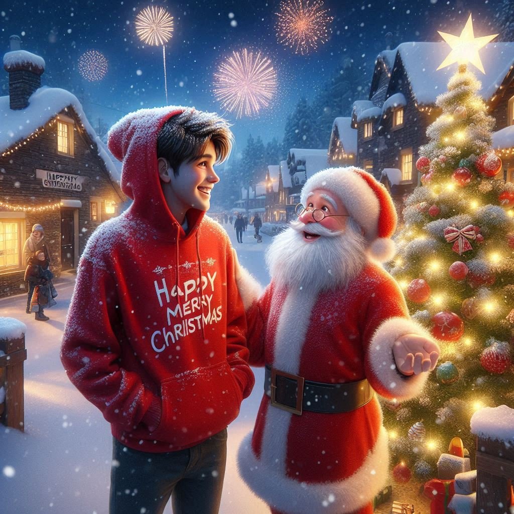 Merry Christmas ai image prompt