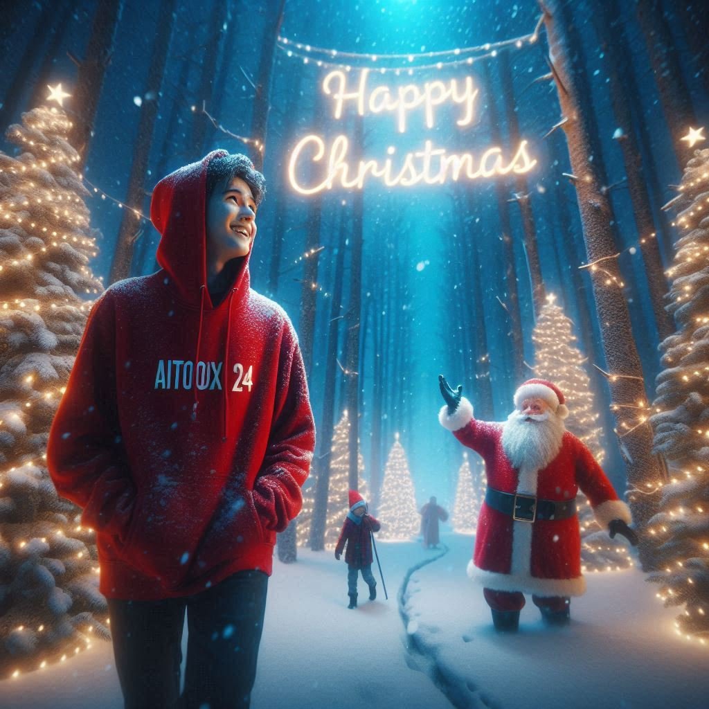 Merry Christmas ai image prompt