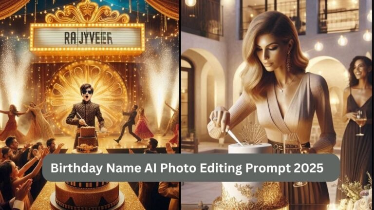 Birthday Name AI Photo Editing Prompt