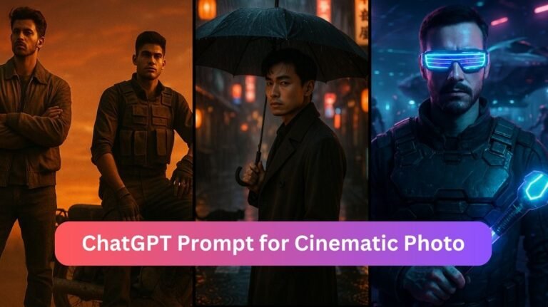 ChatGPT Prompt for Cinematic Photo