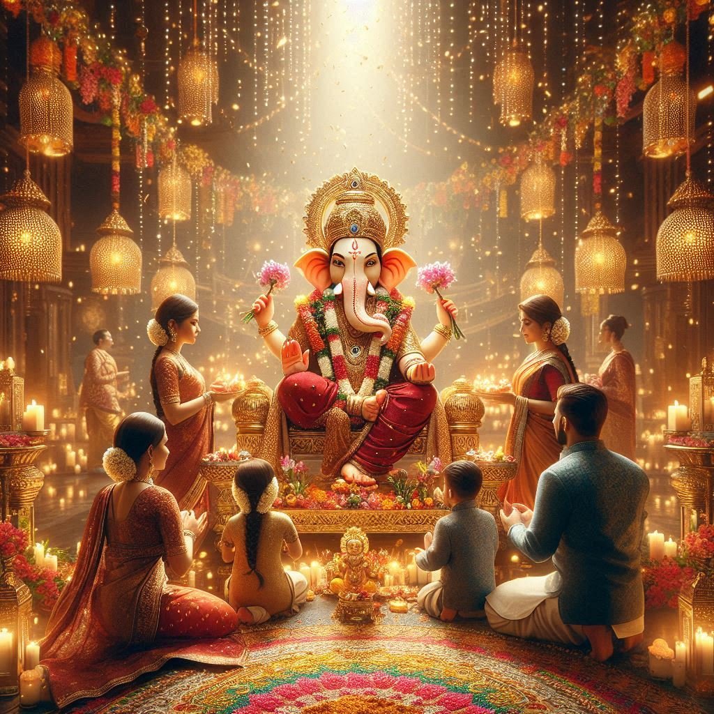 Ganesh Chaturthi AI Photo