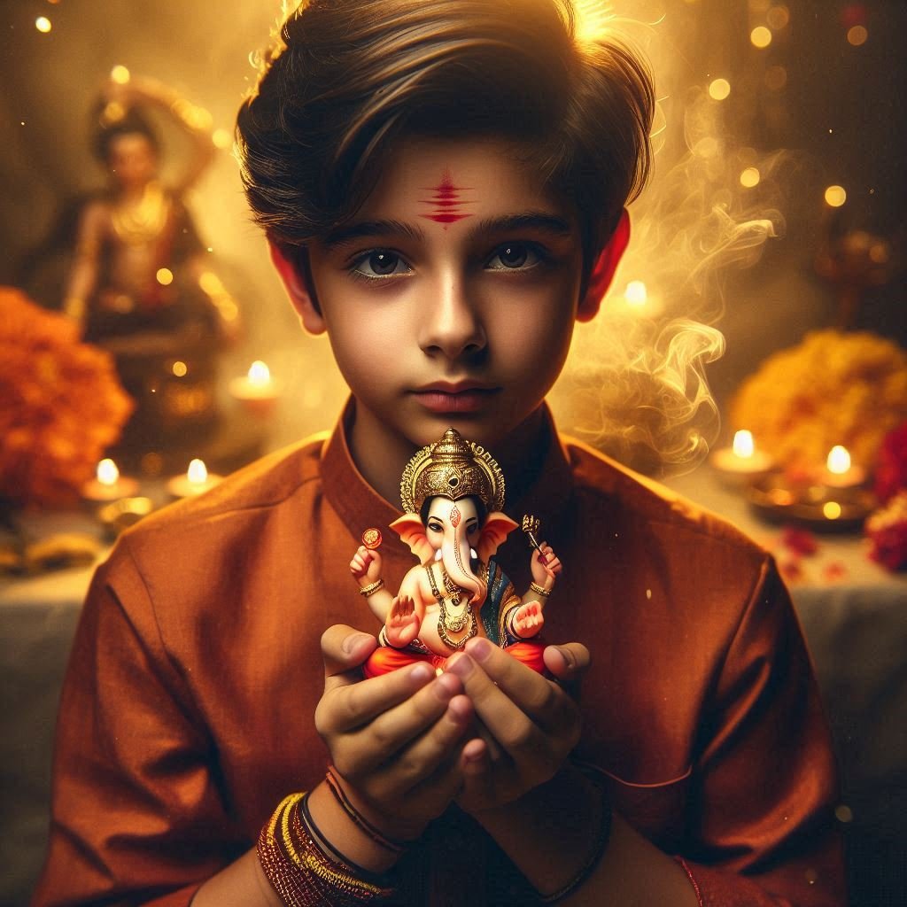 Ganesh Chaturthi AI Photo