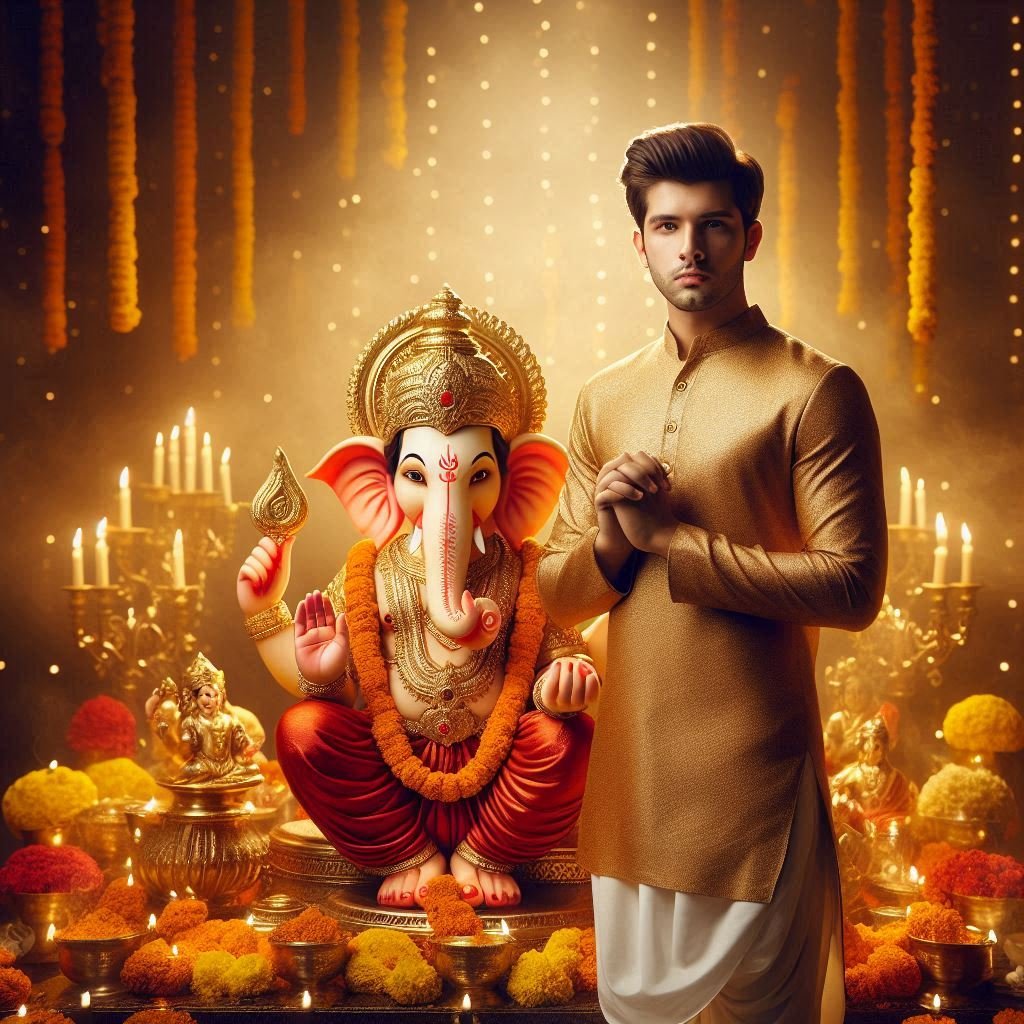 Ganesh Chaturthi AI Photo