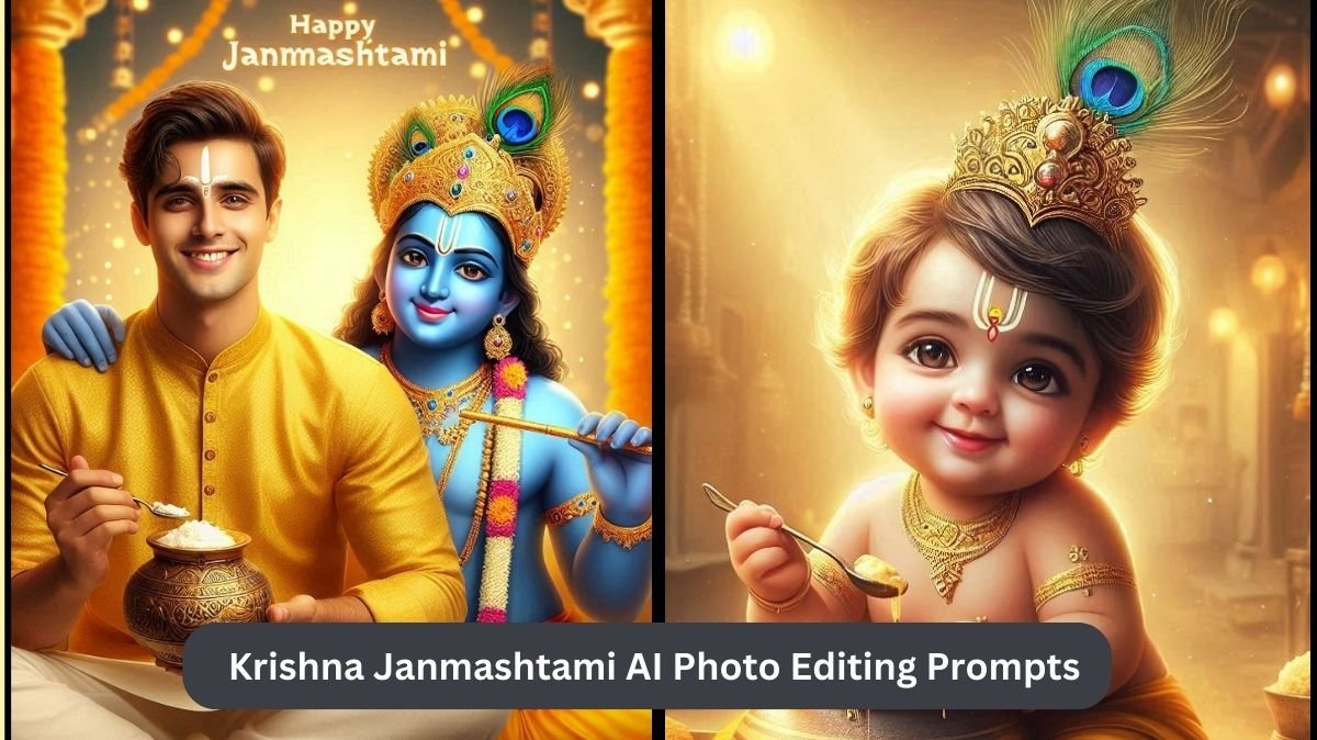 Krishna Janmashtami AI Photo Editing Prompts Using Bing AI