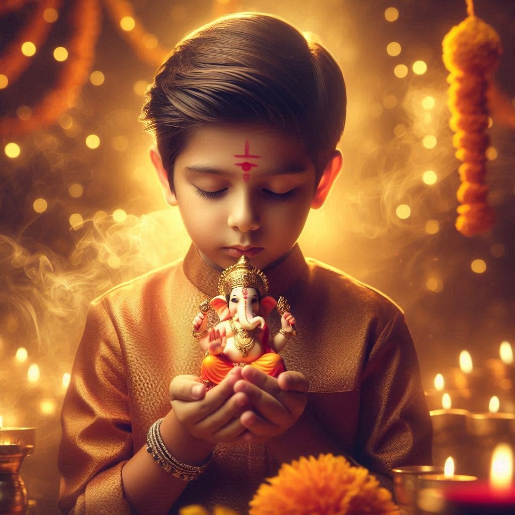 Ganesh Chaturthi AI Photo