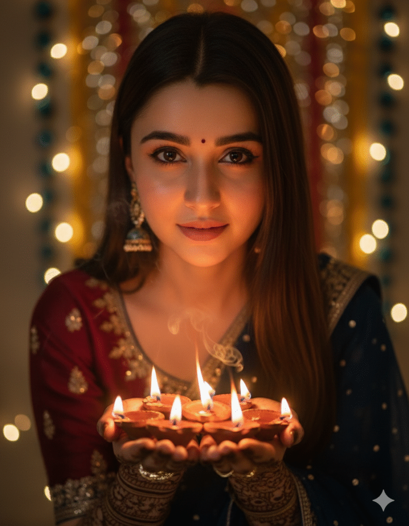 Best Gemini Diwali Photo Editing Prompts for Girls
