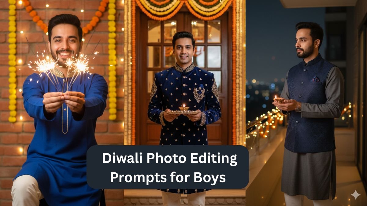 Diwali Photo Editing Prompts for Boys